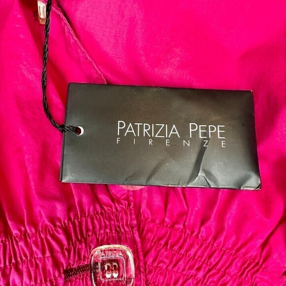Patrizia Pepe Lightweight Trench Coat Ruby Violet NWT IT 42/US 6 - Picture 8 of 9